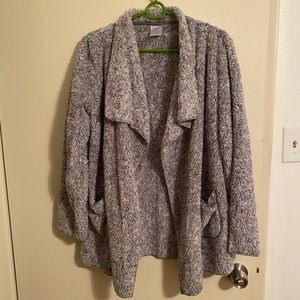 Grey fluffy cardigan